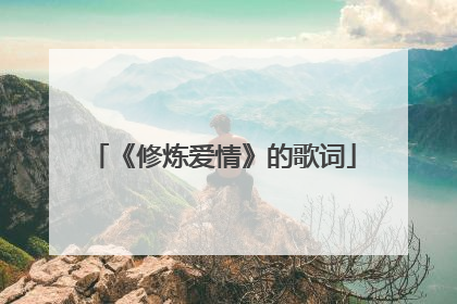 《修炼爱情》的歌词