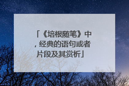 《培根随笔》中，经典的语句或者片段及其赏析