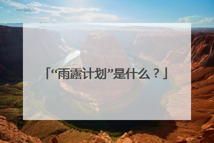 “雨露计划”是什么？