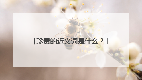珍贵的近义词是什么？