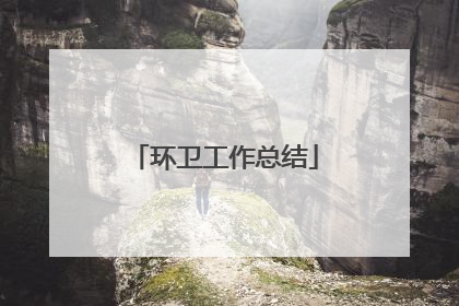 环卫工作总结