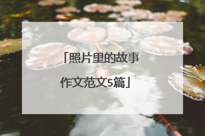 照片里的故事作文范文5篇