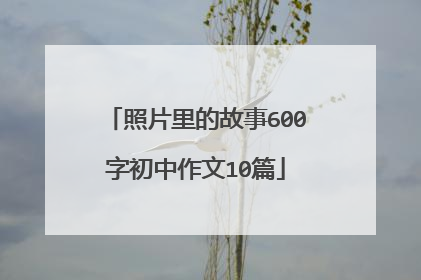 照片里的故事600字初中作文10篇