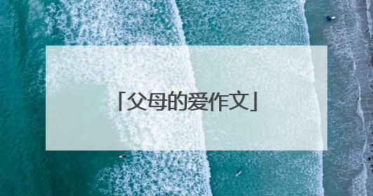 父母的爱作文