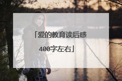 爱的教育读后感400字左右