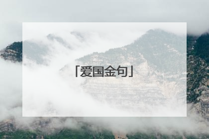 爱国金句