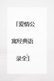 爱情公寓经典语录全