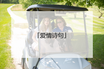 爱情诗句