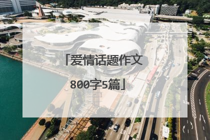 爱情话题作文800字5篇