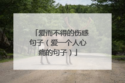 爱而不得的伤感句子(爱一个人心痛的句子)