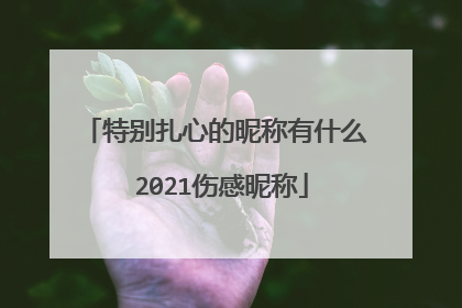 特别扎心的昵称有什么 2021伤感昵称