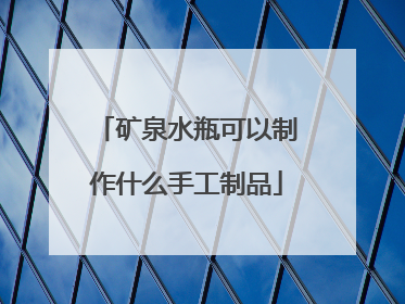 矿泉水瓶可以制作什么手工制品