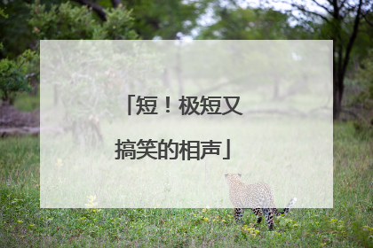 短!极短又搞笑的相声
