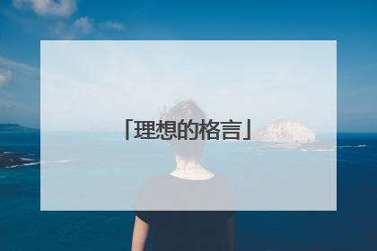 理想的格言