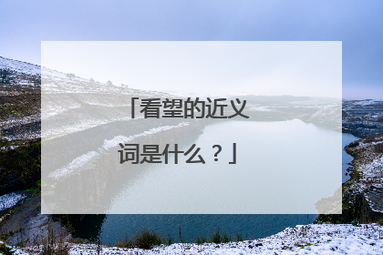 看望的近义词是什么?