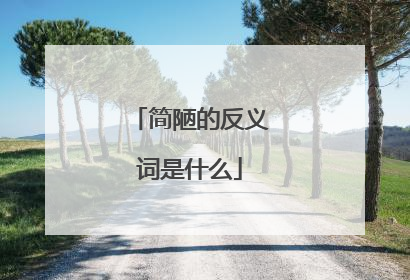 简陋的反义词是什么