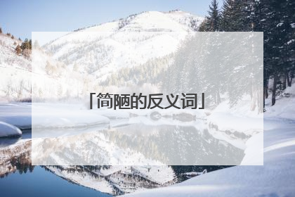简陋的反义词