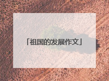 祖国的发展作文