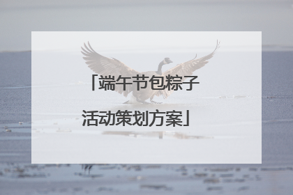 端午节包粽子活动策划方案