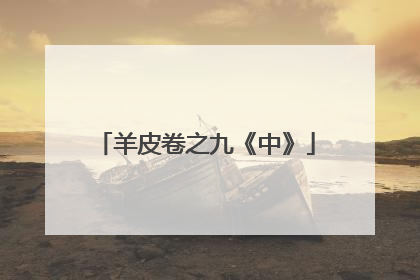 羊皮卷之九《中》