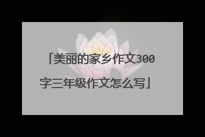 美丽的家乡作文300字三年级作文怎么写