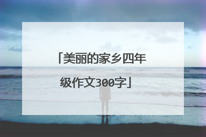 美丽的家乡四年级作文300字
