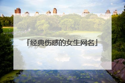 经典伤感的女生网名