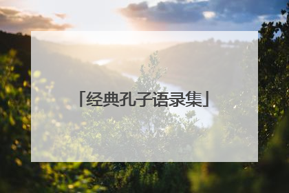 经典孔子语录集