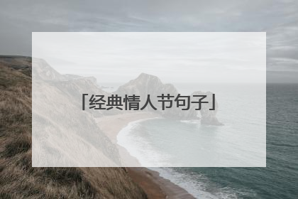 经典情人节句子