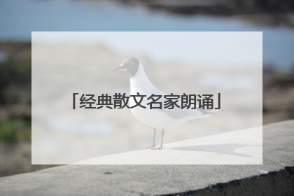 经典散文名家朗诵
