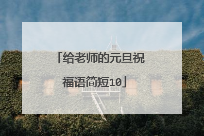 给老师的元旦祝福语简短10