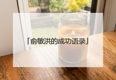 俞敏洪的成功语录