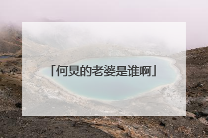 何炅的老婆是谁啊