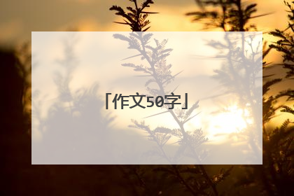 作文50字