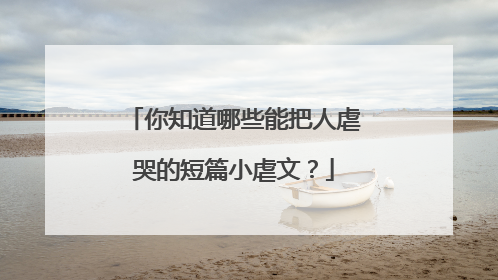 你知道哪些能把人虐哭的短篇小虐文？