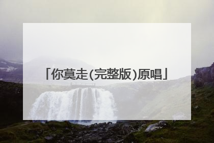 你莫走(完整版)原唱