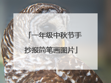 一年级中秋节手抄报简笔画图片
