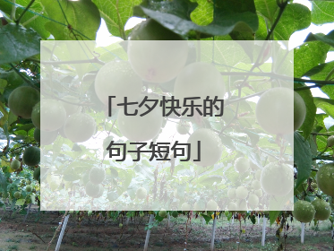 七夕快乐的句子短句