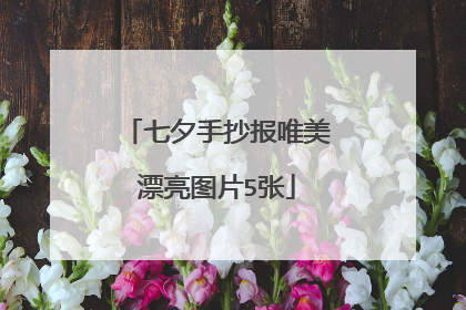 七夕手抄报唯美漂亮图片5张