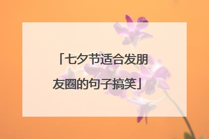 七夕节适合发朋友圈的句子搞笑