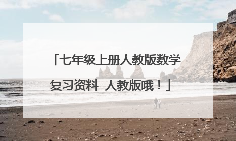 七年级上册人教版数学复习资料 人教版哦！