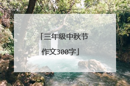 三年级中秋节作文300字