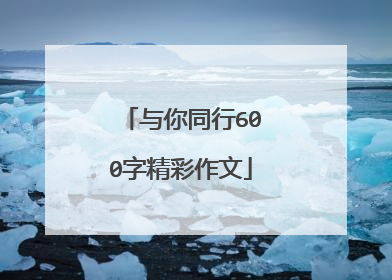 与你同行600字精彩作文