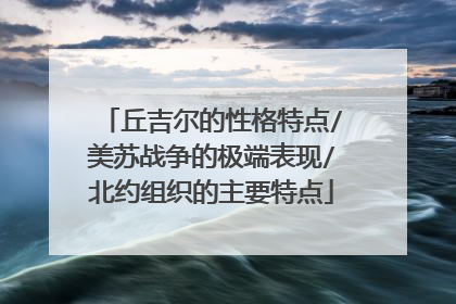 丘吉尔的性格特点/美苏战争的极端表现/北约组织的主要特点