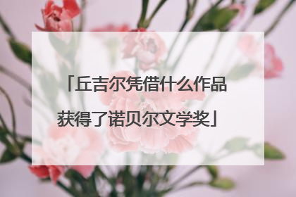 丘吉尔凭借什么作品获得了诺贝尔文学奖