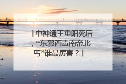 中神通王重阳死后，“东邪西毒南帝北丐”谁最厉害？