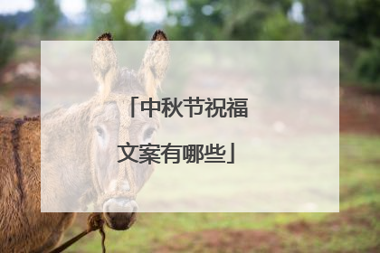 中秋节祝福文案有哪些
