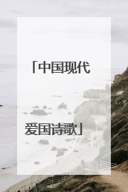 中国现代爱国诗歌