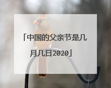中国的父亲节是几月几日2020