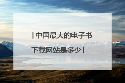 中国最大的电子书下载网站是多少